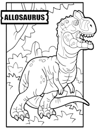 Allosaurus Color Page
