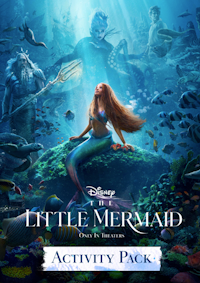 The Little Mermaid 30th Anniversary Coloring and Activity Sheets