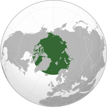 Arctic Map Globe