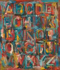 Jasper Johns Alphabet