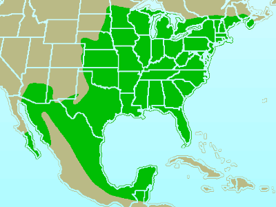 Northern Cardinal Range Map