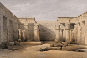 Ruins at Medinet Abou, Thebes, Egypt