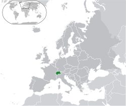World Europe Map Switzerland