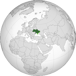 Ukraine Globe