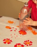 Flower Prints From Plastic Bottles