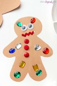 Gingerbread Man collage art