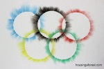 Olympic Rings Chalk Art
