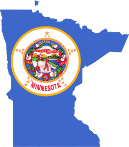 Minnesota Flag Map