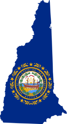 New HampshireFlag Map