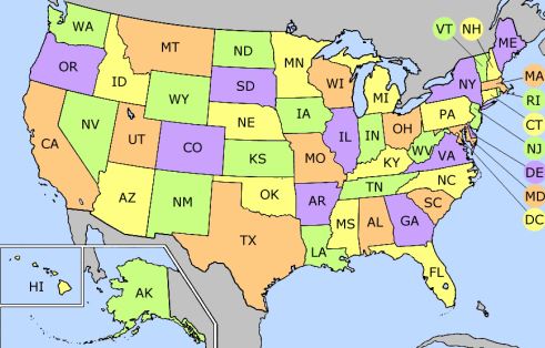 USA State Abbreviations