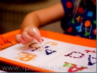 Alphabet Q-Tip Letter Painting