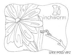 I- inchworm color page
