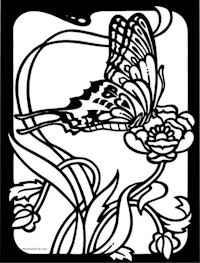 Butterfly Coloring Page