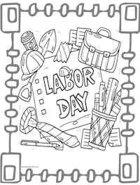 Labor Day Coloring