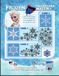 Frozen movie color and activity pages