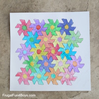 Flower Tessellation Art