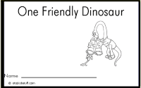 One Friendly Dinosaur Mini Book