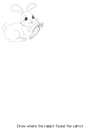 Draw Rabbit Fun Page
