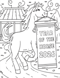 Chinese New Year Horse