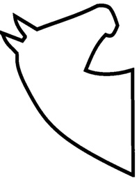Collage Horse Outline