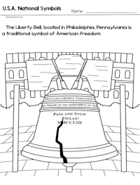 Liberty Bell Coloring Page