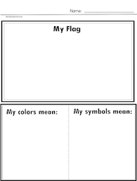 My Flag Worksheet