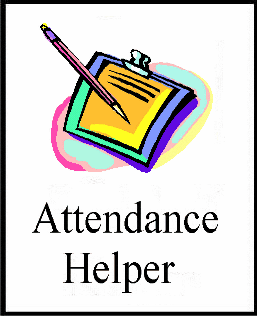 attendance helper clipart