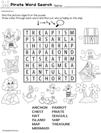 Pirate Word Search